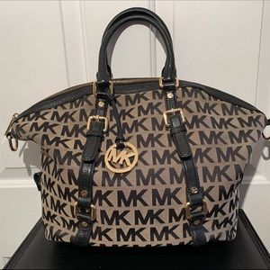 Michael Kors Authentic Small Duffle Ginger